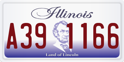 IL license plate A391166