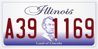 IL license plate A391169