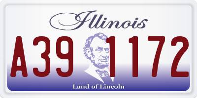 IL license plate A391172