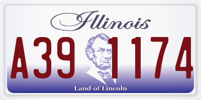 IL license plate A391174