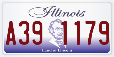 IL license plate A391179