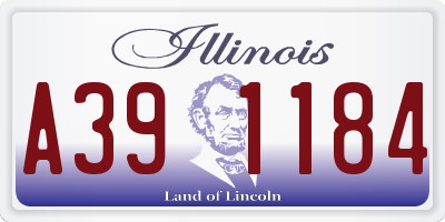 IL license plate A391184