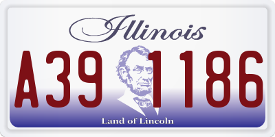 IL license plate A391186
