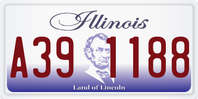 IL license plate A391188