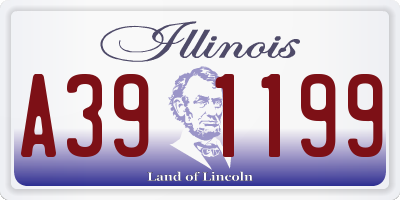 IL license plate A391199