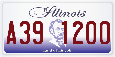 IL license plate A391200