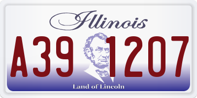 IL license plate A391207