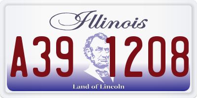 IL license plate A391208