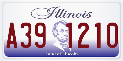 IL license plate A391210