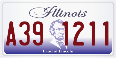 IL license plate A391211