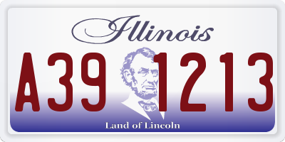 IL license plate A391213