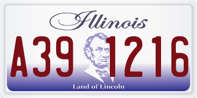 IL license plate A391216