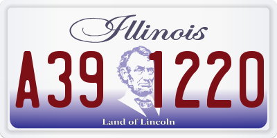 IL license plate A391220