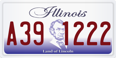 IL license plate A391222