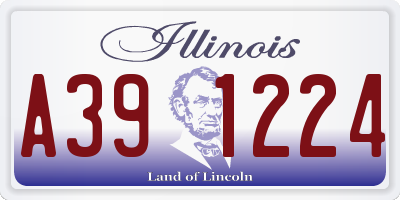 IL license plate A391224