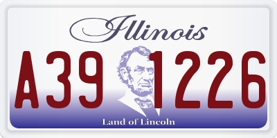 IL license plate A391226