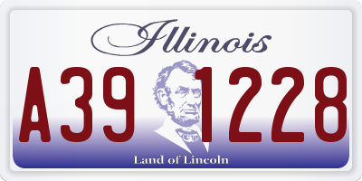IL license plate A391228