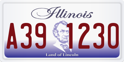 IL license plate A391230