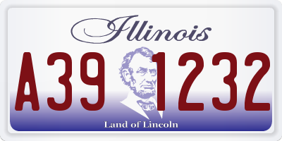IL license plate A391232