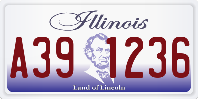 IL license plate A391236