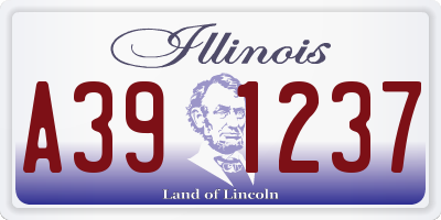 IL license plate A391237