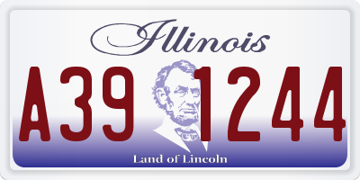 IL license plate A391244