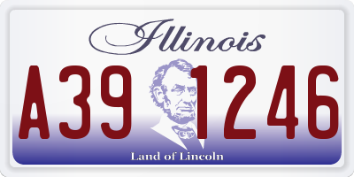IL license plate A391246