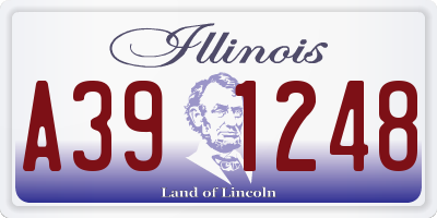 IL license plate A391248