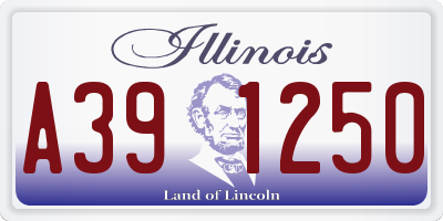 IL license plate A391250