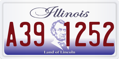 IL license plate A391252