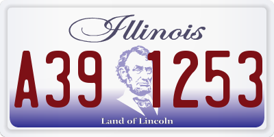 IL license plate A391253