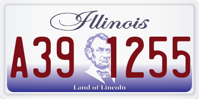 IL license plate A391255