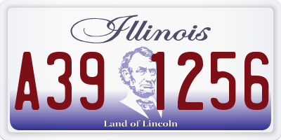 IL license plate A391256