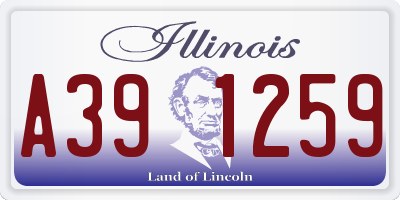 IL license plate A391259