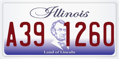 IL license plate A391260