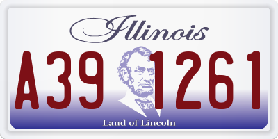 IL license plate A391261