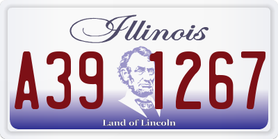 IL license plate A391267