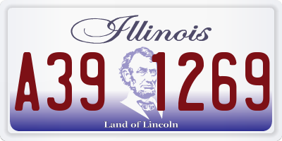 IL license plate A391269