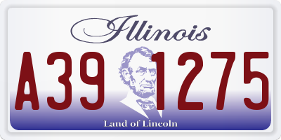 IL license plate A391275