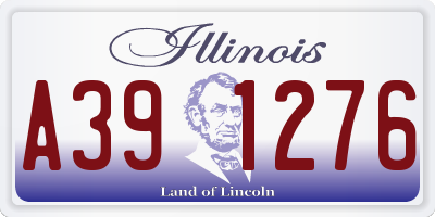 IL license plate A391276