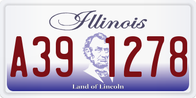 IL license plate A391278