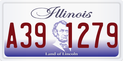IL license plate A391279