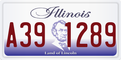 IL license plate A391289