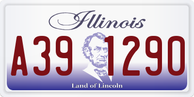 IL license plate A391290