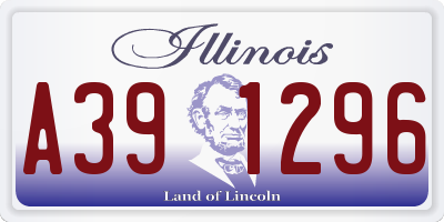 IL license plate A391296