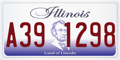 IL license plate A391298