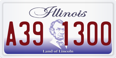 IL license plate A391300