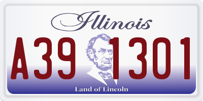 IL license plate A391301