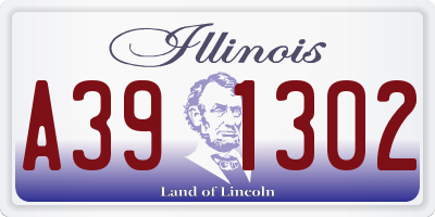 IL license plate A391302