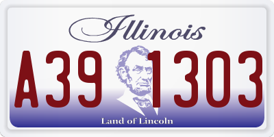 IL license plate A391303